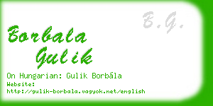 borbala gulik business card