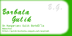 borbala gulik business card